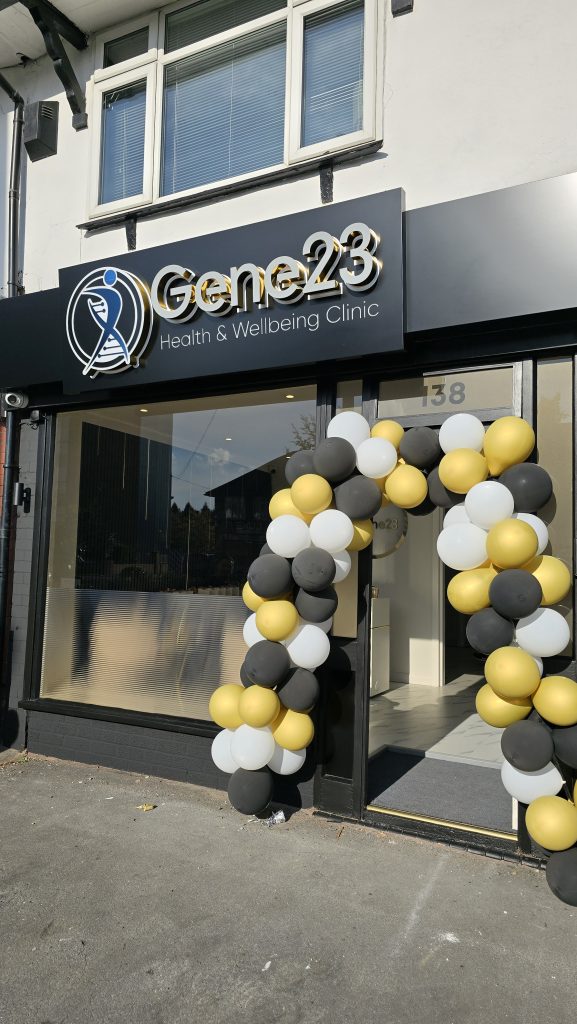Image showing balloon arch on the day of the opening of the Gene23 Clinic located in Whitefield, Manchester